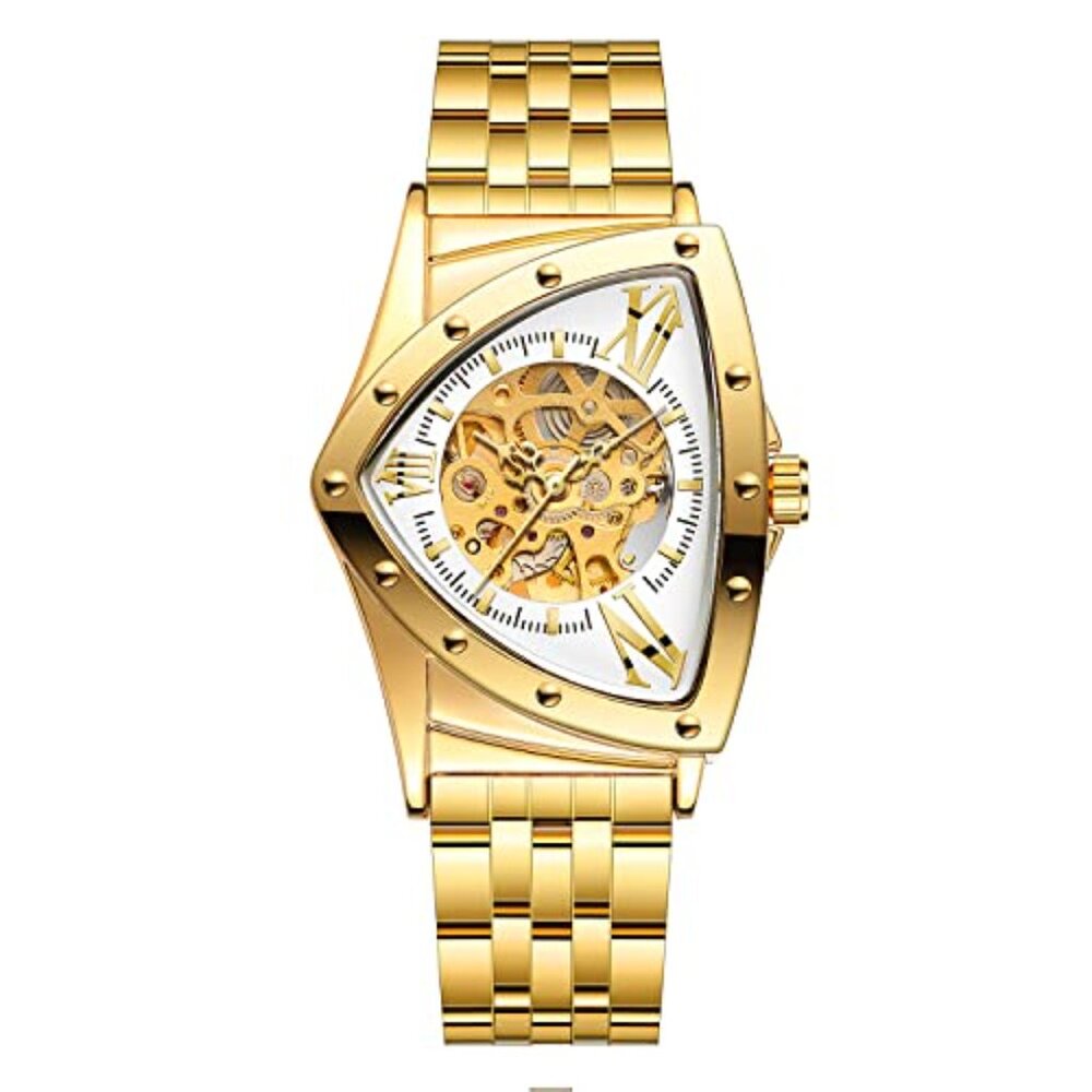 Men's Automatic Skeleton Watch Stainless Steel Wa… - image 7